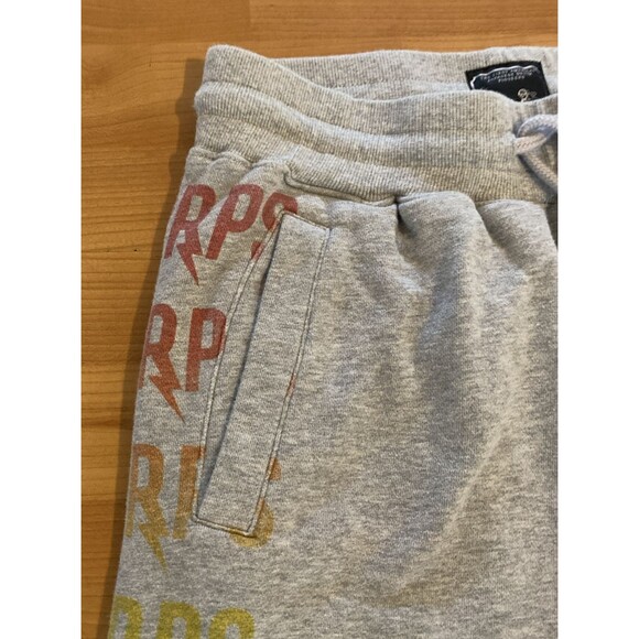 PRPS Men’s Gray Sweatpants Size S “Bruised Never Broken” Logo Joggers Streetwear - Picture 6 of 13